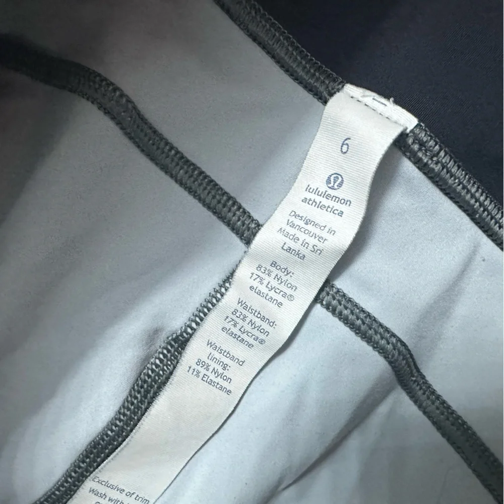 Lululemon Leggings Run the Day Crop Capri Workout Gym Size 6 Small